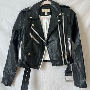 Micheal Kors Black Leather Jacket